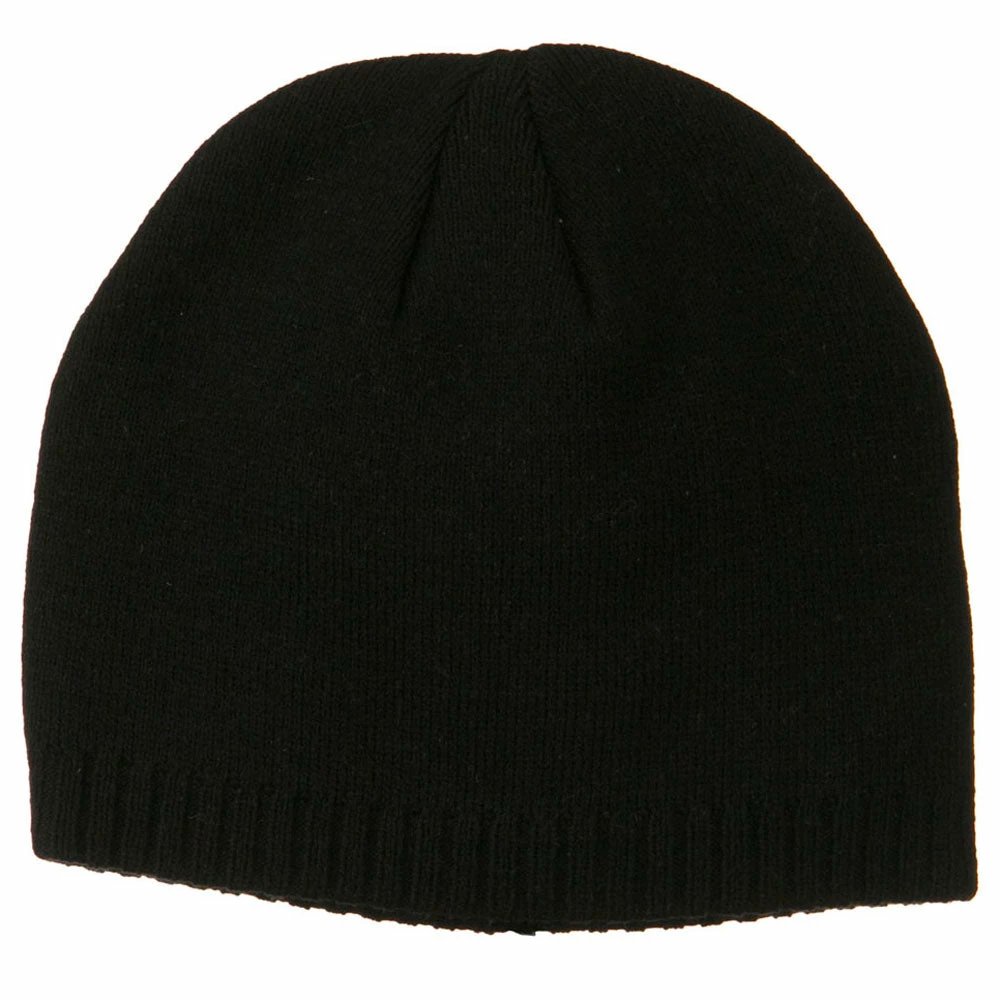 Outdoor Decorative Ribbed Short Beanie - Image 25