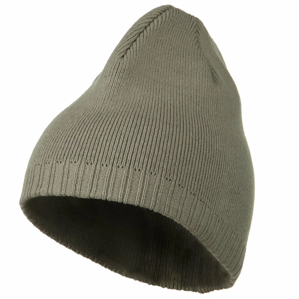 Outdoor Decorative Ribbed Short Beanie - Image 31