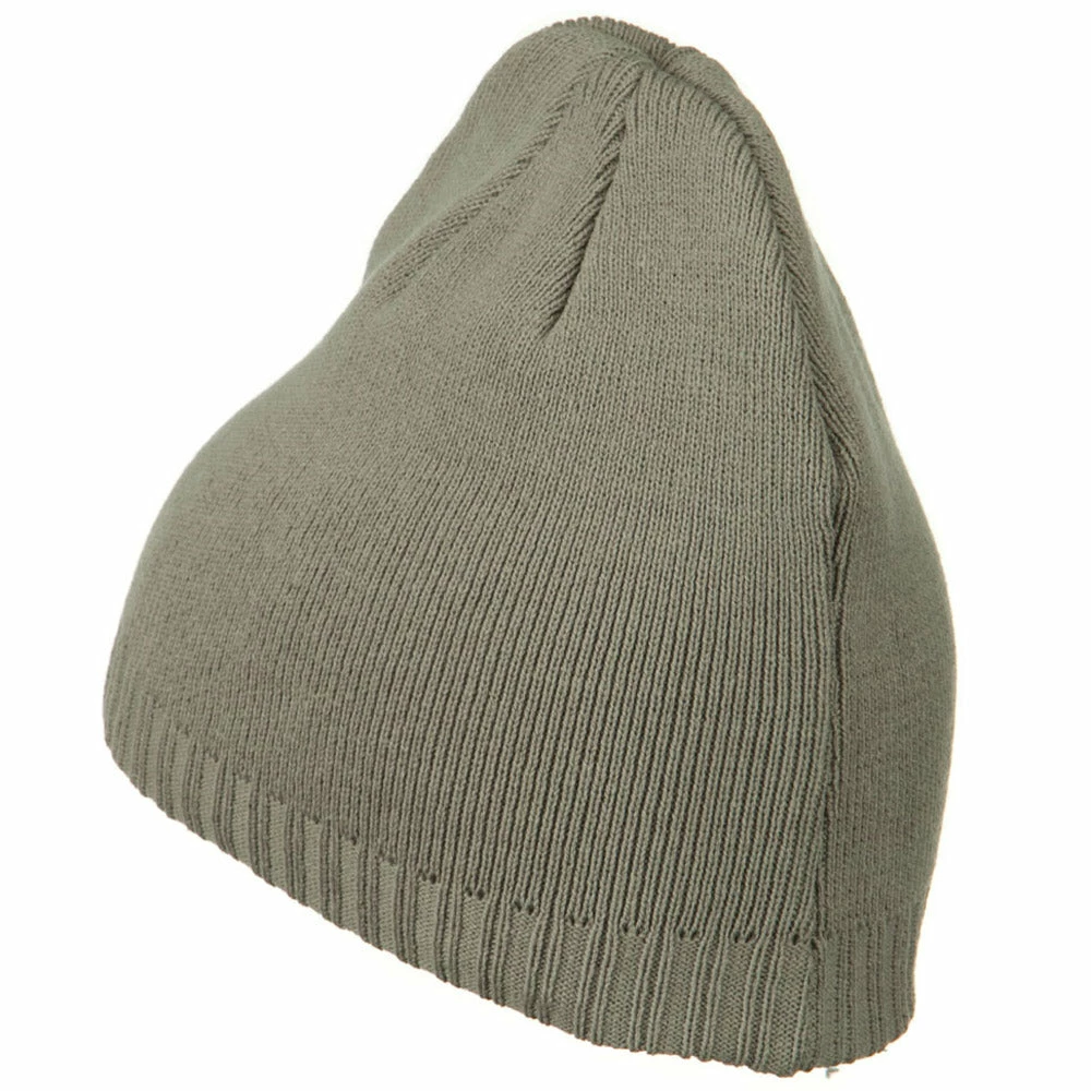 Outdoor Decorative Ribbed Short Beanie - Image 35