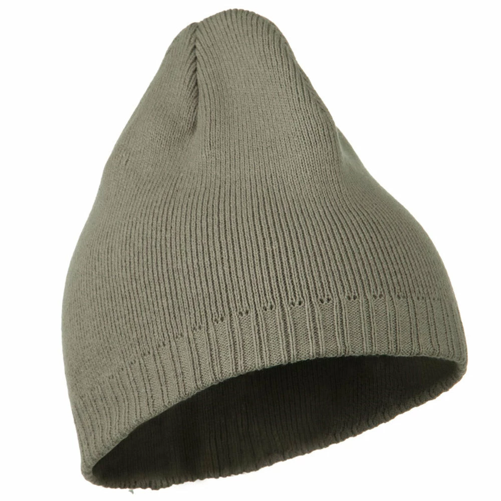 Outdoor Decorative Ribbed Short Beanie - Image 34