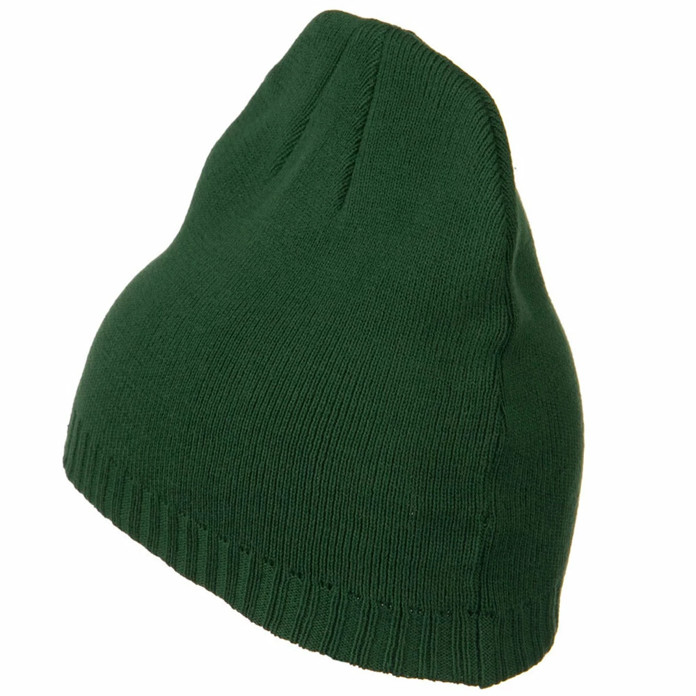 Outdoor Decorative Ribbed Short Beanie - Image 2
