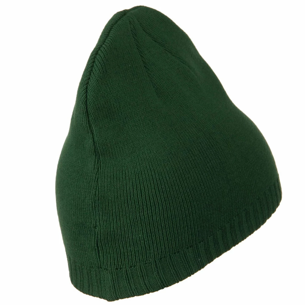Outdoor Decorative Ribbed Short Beanie - Image 4