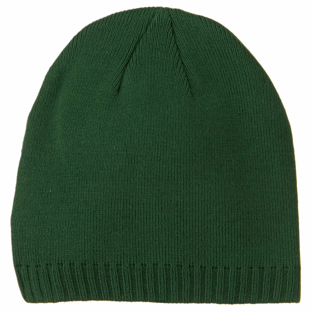 Outdoor Decorative Ribbed Short Beanie - Image 5