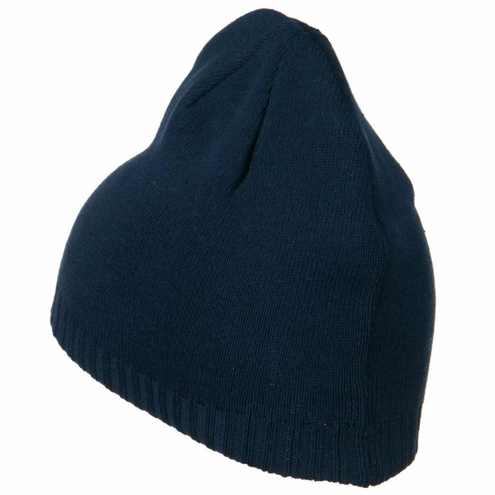 Outdoor Decorative Ribbed Short Beanie - Image 9