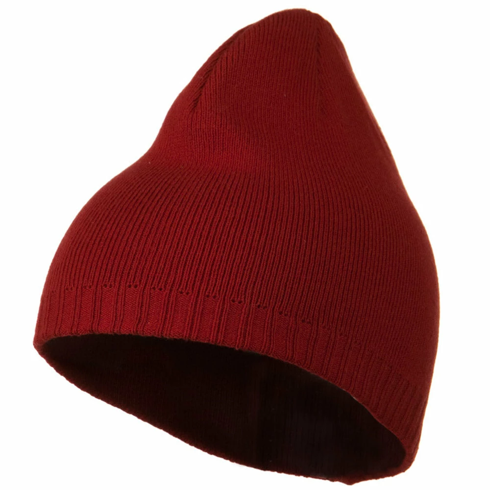 Outdoor Decorative Ribbed Short Beanie - Image 36