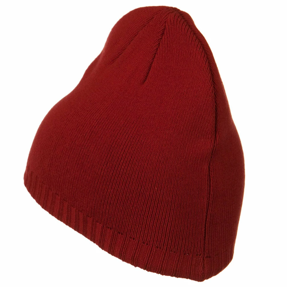 Outdoor Decorative Ribbed Short Beanie - Image 40