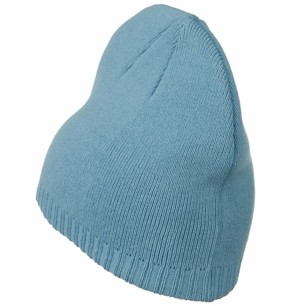 Outdoor Decorative Ribbed Short Beanie - Image 42