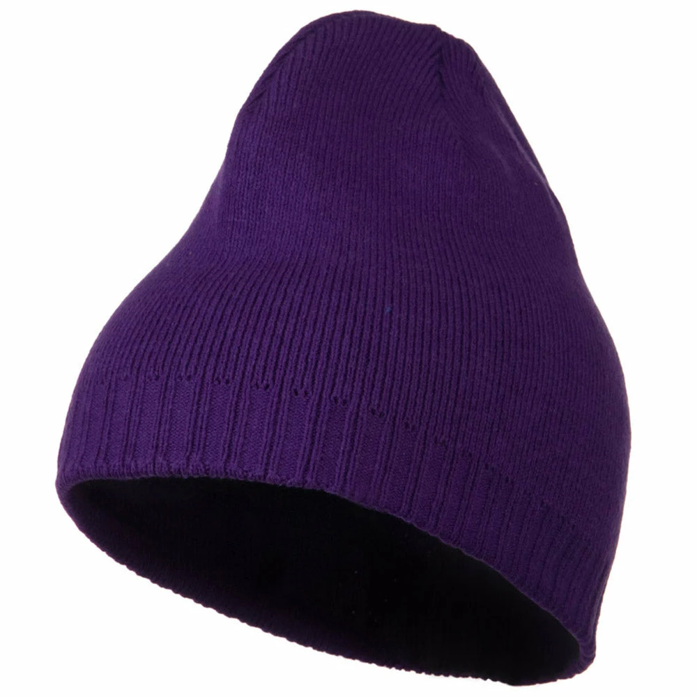 Outdoor Decorative Ribbed Short Beanie - Image 51