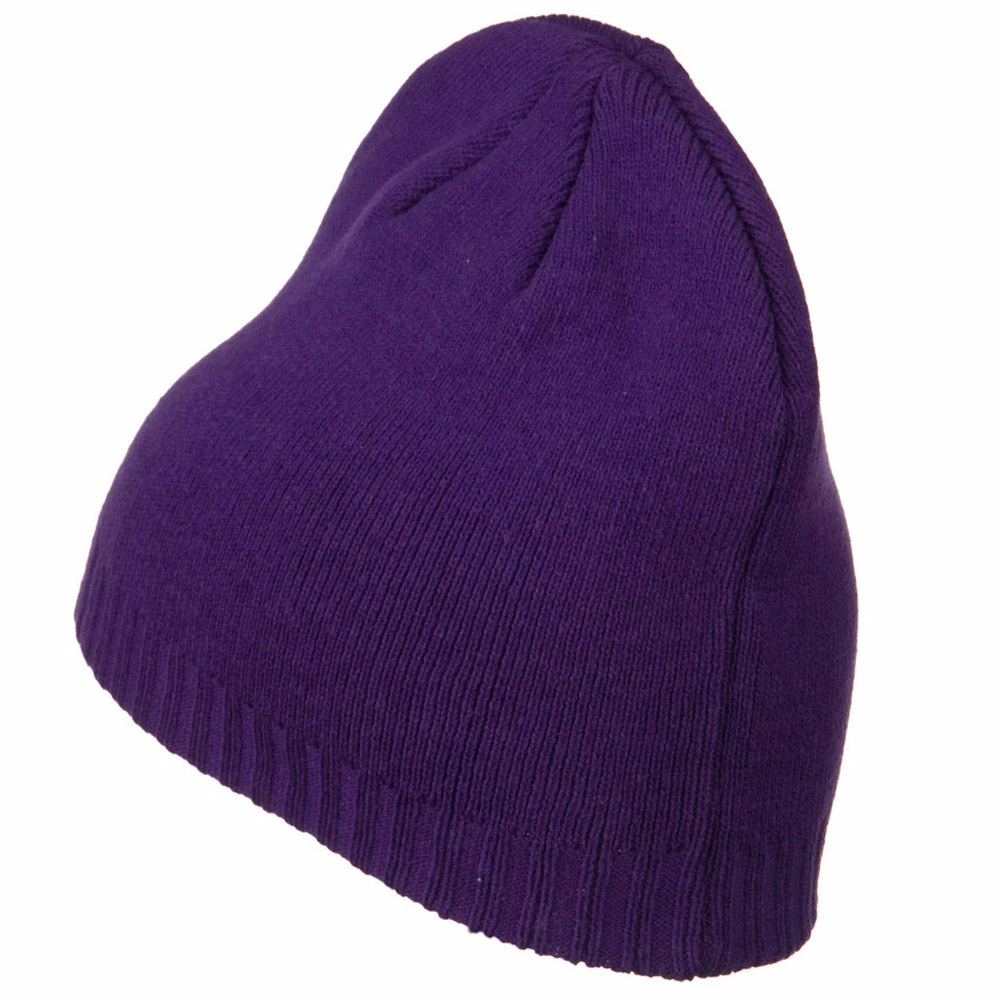 Outdoor Decorative Ribbed Short Beanie - Image 53