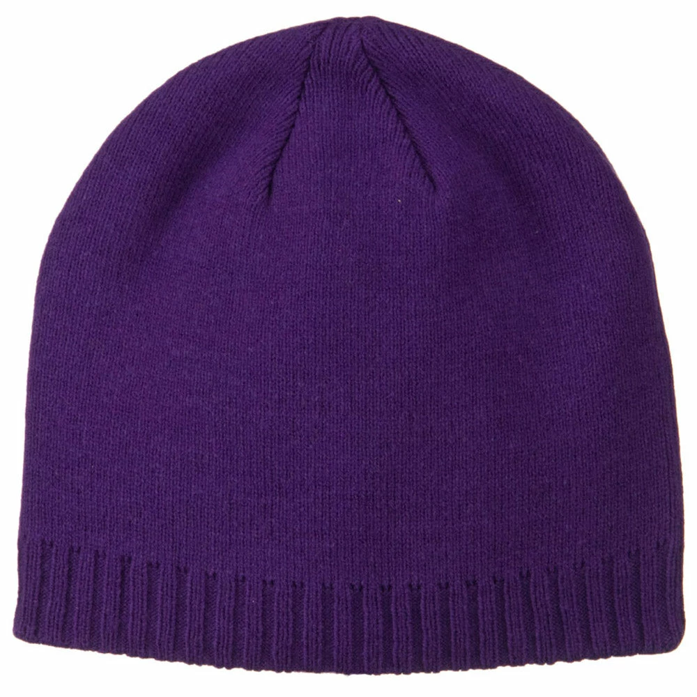 Outdoor Decorative Ribbed Short Beanie - Image 55