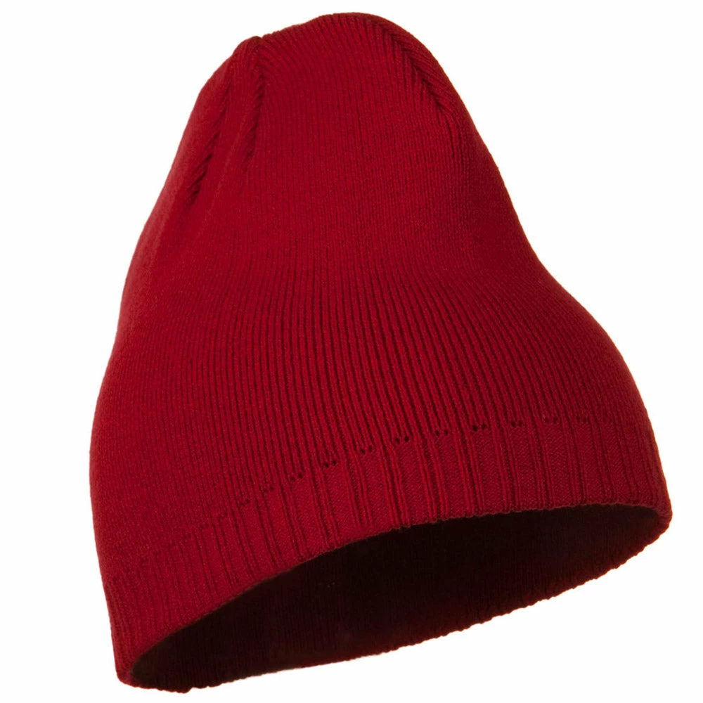 Outdoor Decorative Ribbed Short Beanie - Image 57