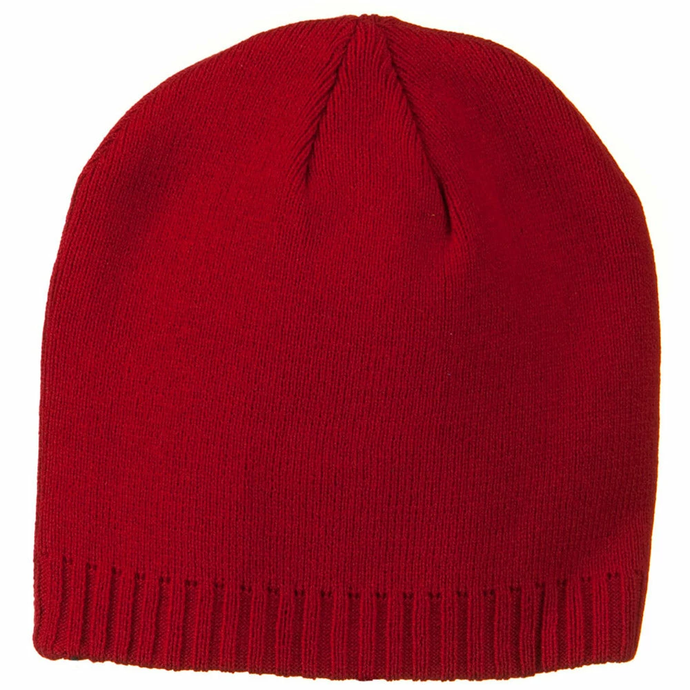 Outdoor Decorative Ribbed Short Beanie - Image 58