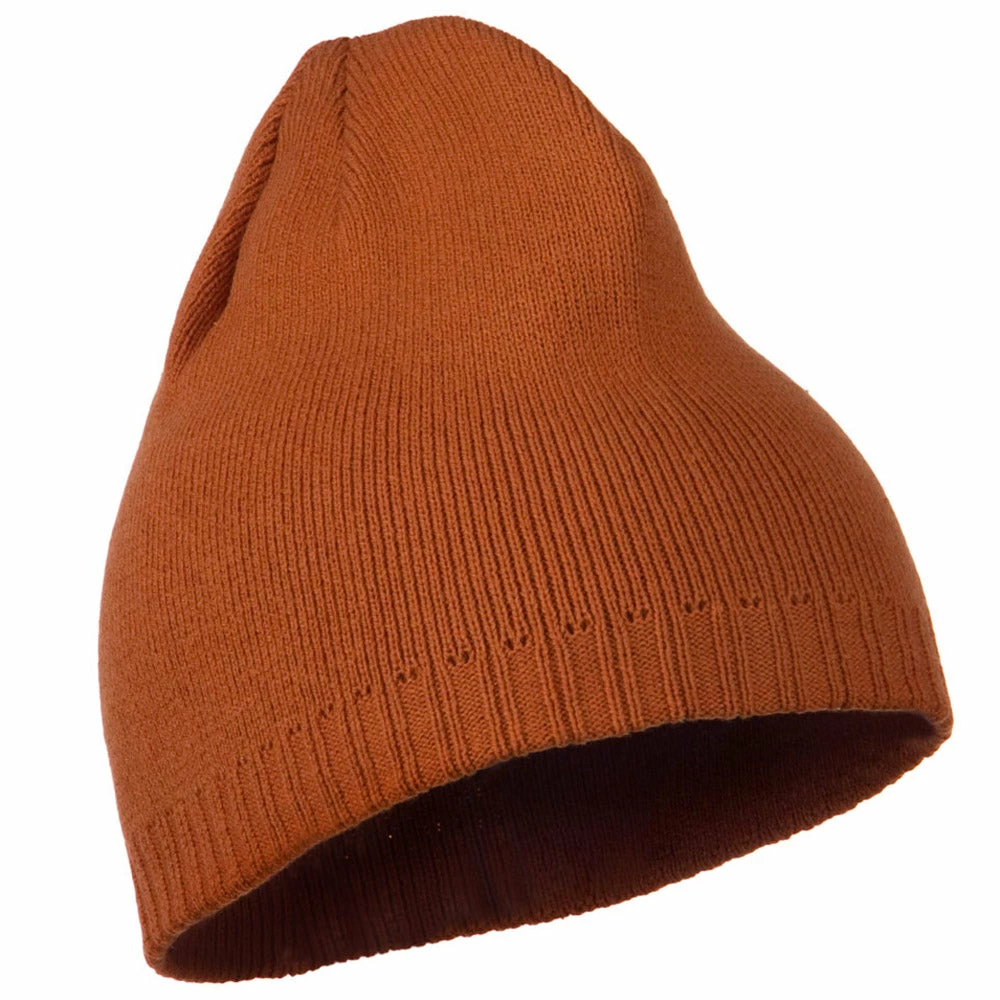 Outdoor Decorative Ribbed Short Beanie - Image 15