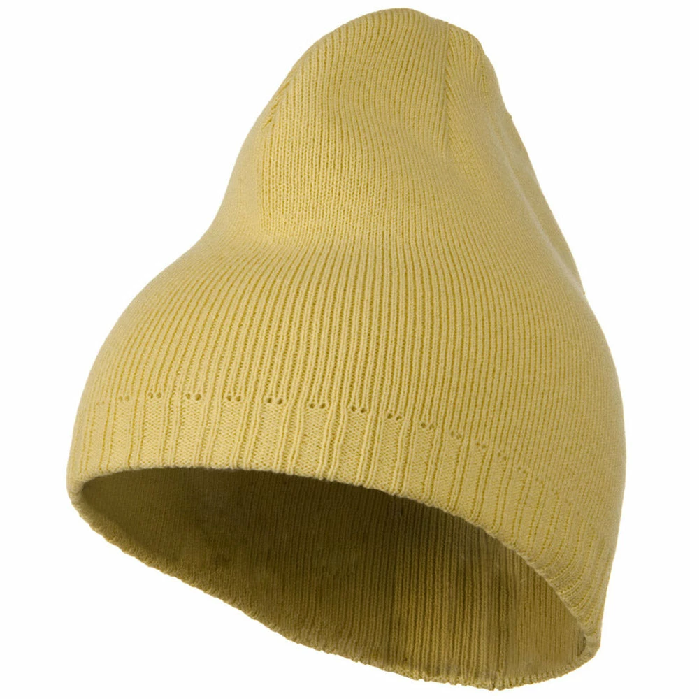 Outdoor Decorative Ribbed Short Beanie - Image 16