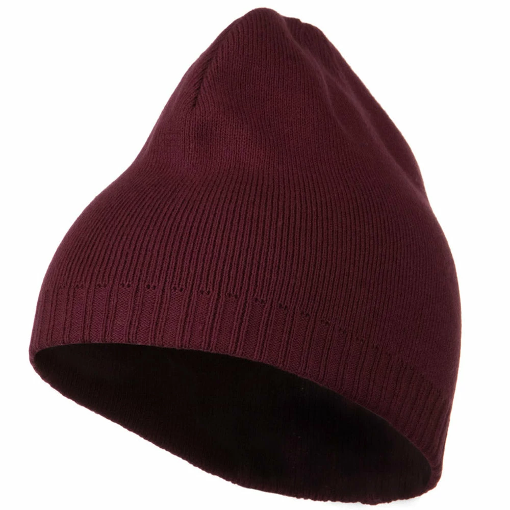 Outdoor Decorative Ribbed Short Beanie - Image 66