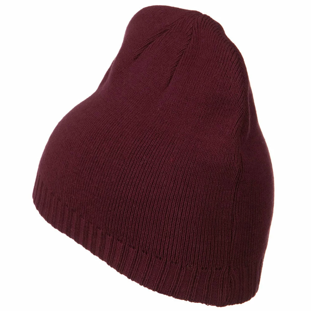 Outdoor Decorative Ribbed Short Beanie - Image 68