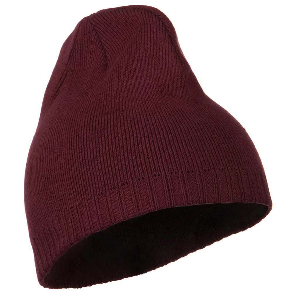 Outdoor Decorative Ribbed Short Beanie - Image 69