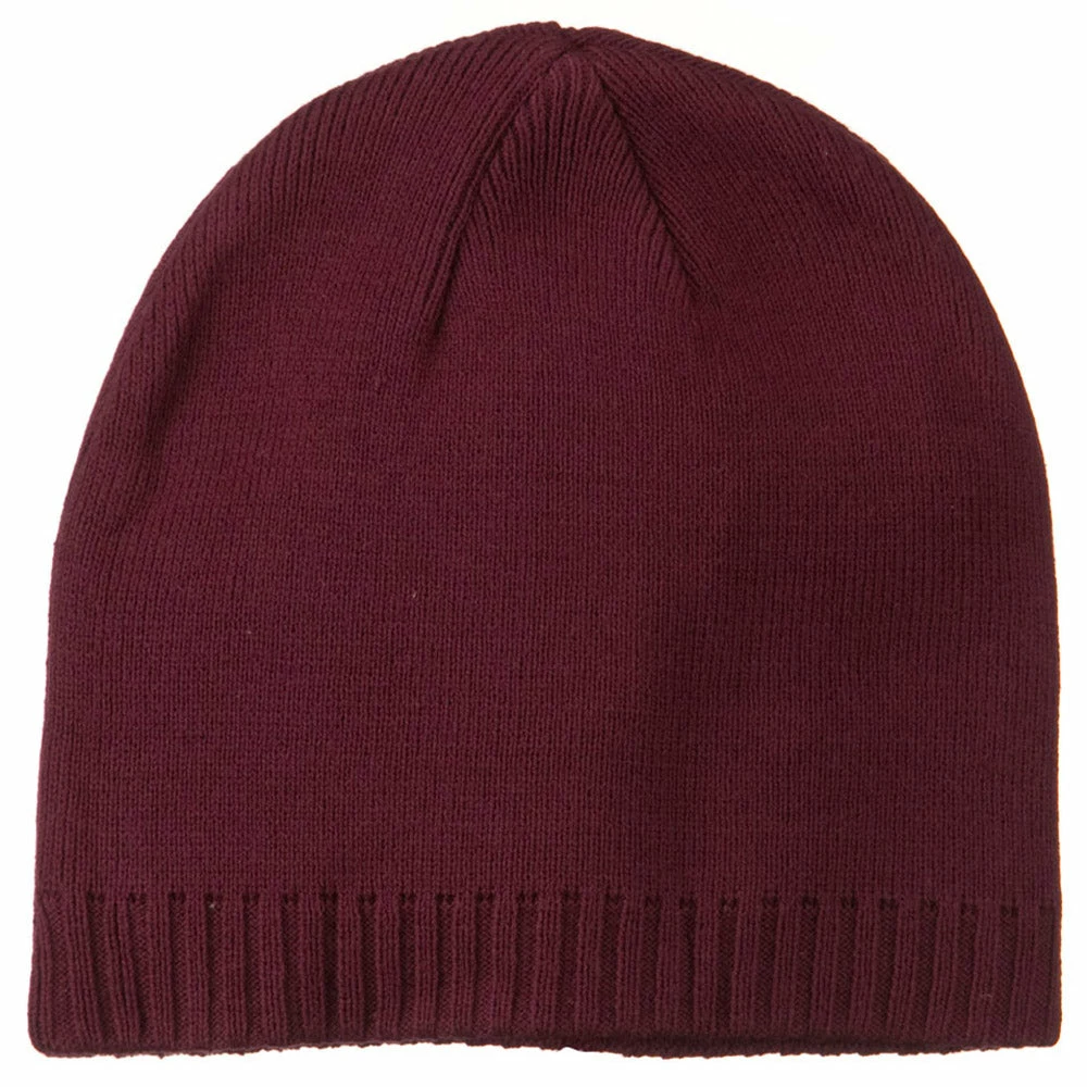 Outdoor Decorative Ribbed Short Beanie - Image 70