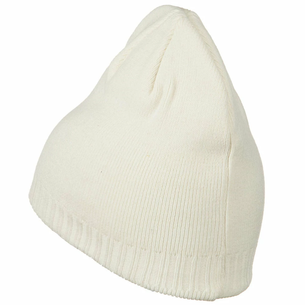 Outdoor Decorative Ribbed Short Beanie - Image 74