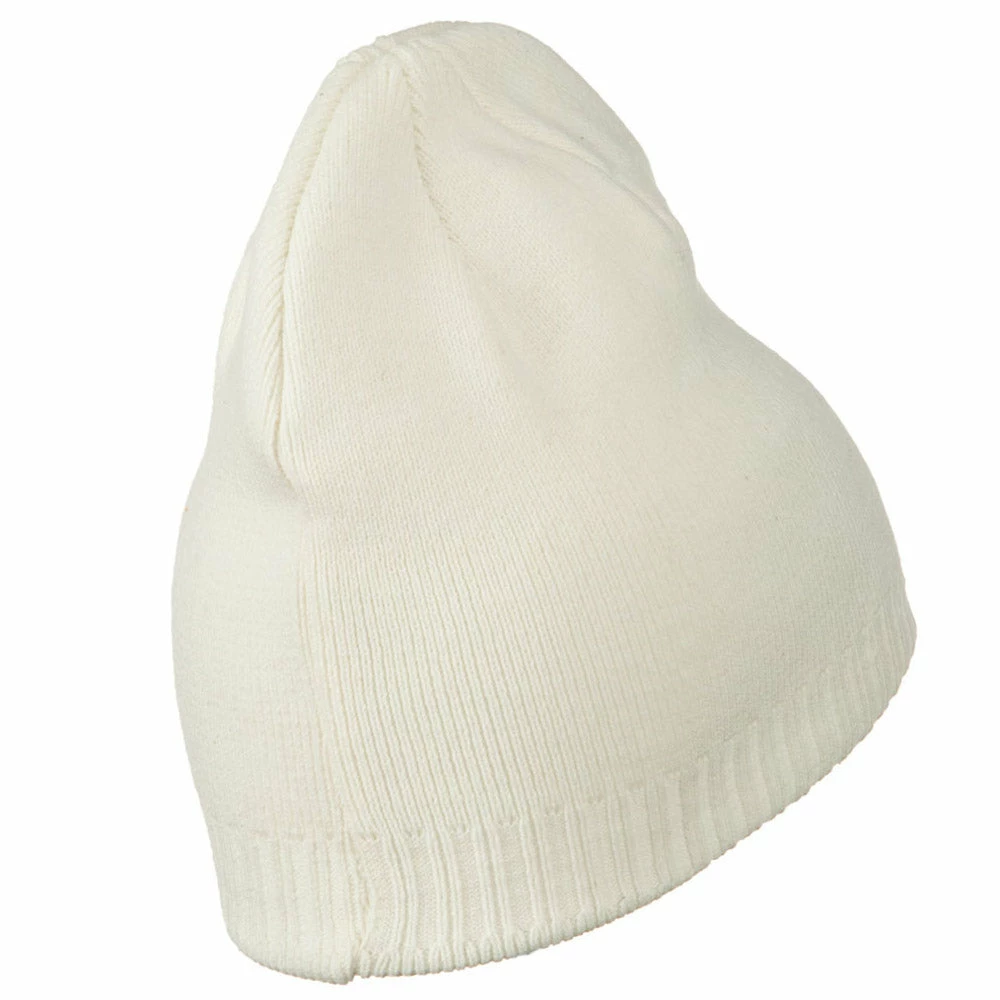Outdoor Decorative Ribbed Short Beanie - Image 72