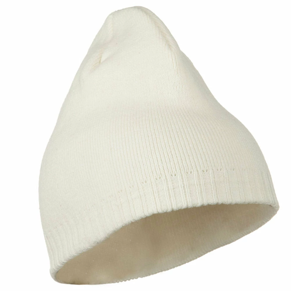 Outdoor Decorative Ribbed Short Beanie - Image 73