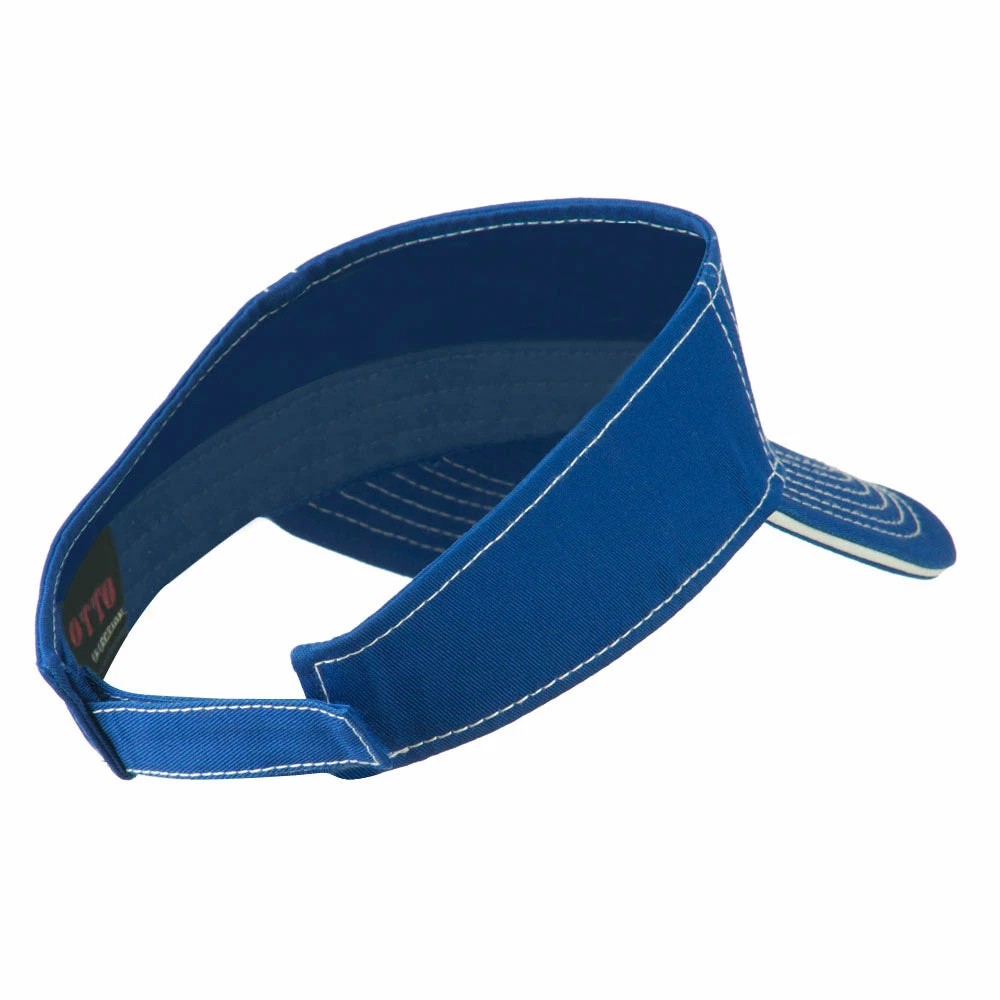 Otto Contrast Stitch Sandwich Visor - Image 28
