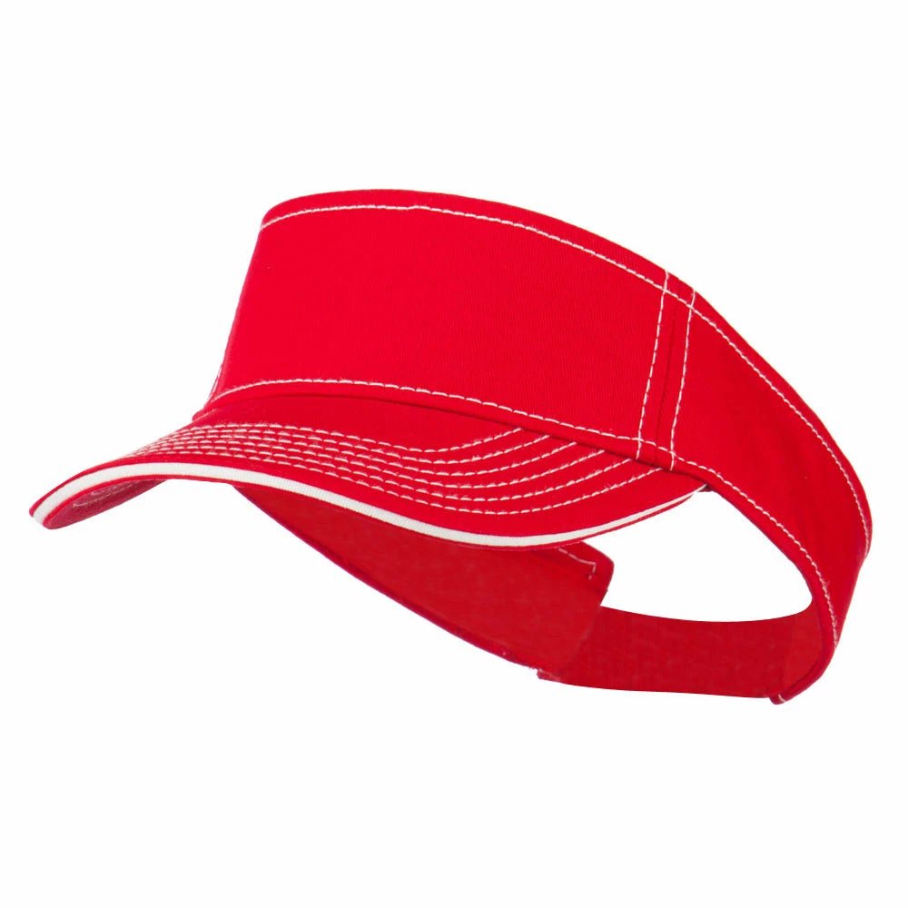 Otto Contrast Stitch Sandwich Visor