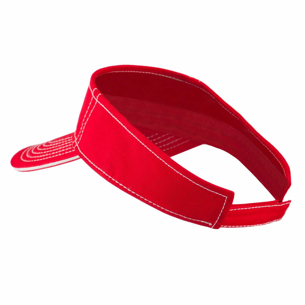 Otto Contrast Stitch Sandwich Visor - Image 2