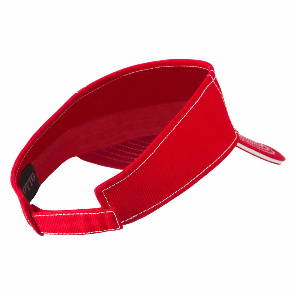 Otto Contrast Stitch Sandwich Visor - Image 3
