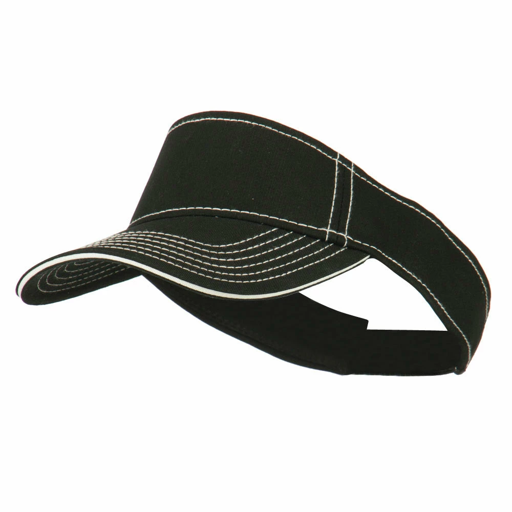 Otto Contrast Stitch Sandwich Visor - Image 6