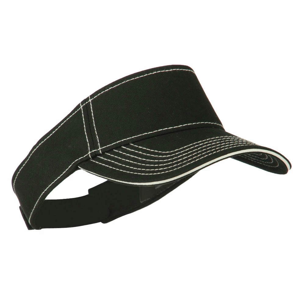 Otto Contrast Stitch Sandwich Visor - Image 9