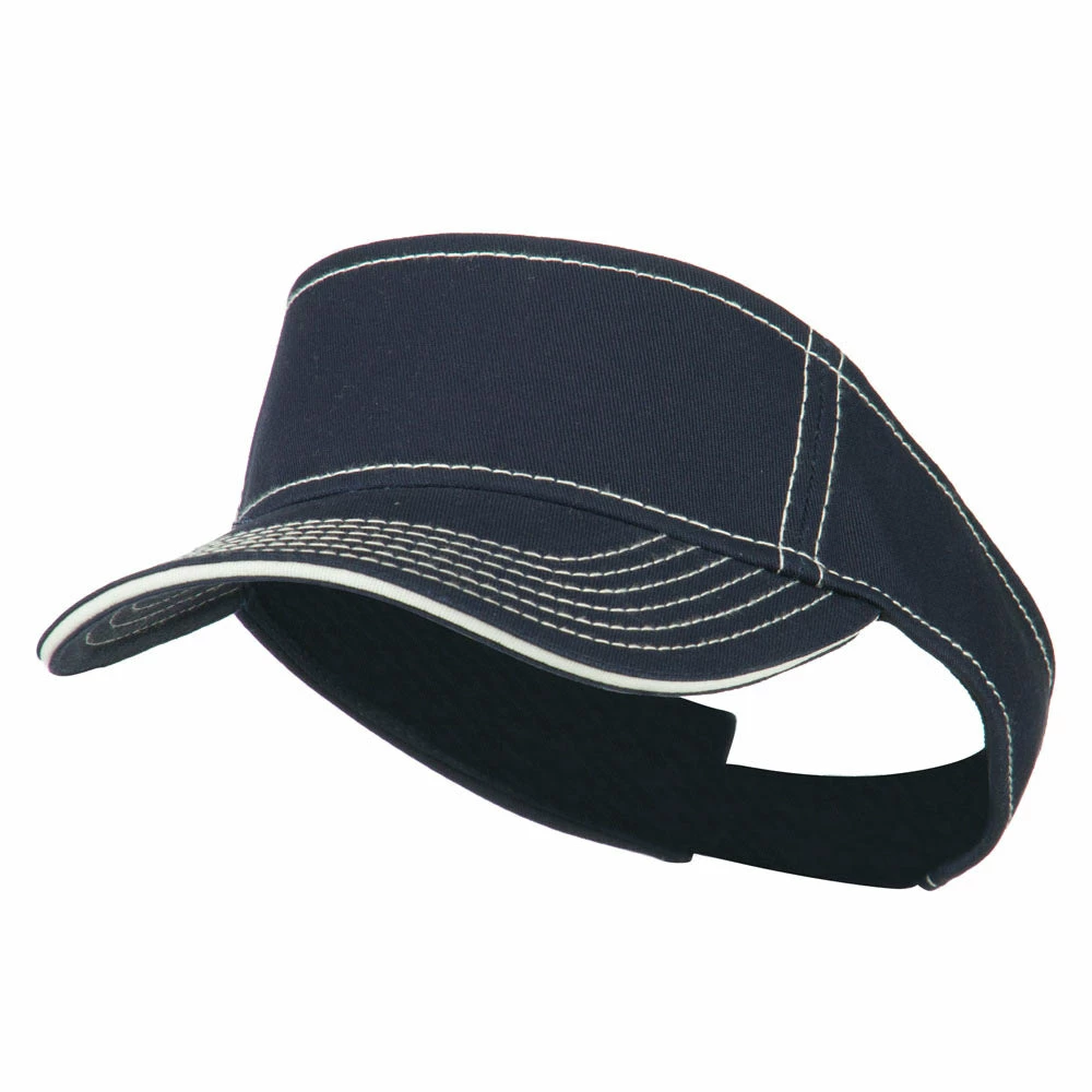 Otto Contrast Stitch Sandwich Visor - Image 11