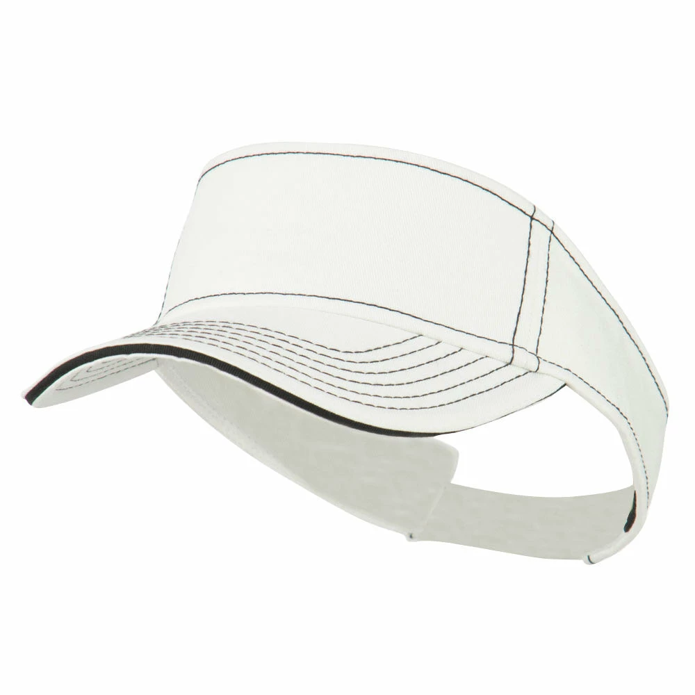 Otto Contrast Stitch Sandwich Visor - Image 16