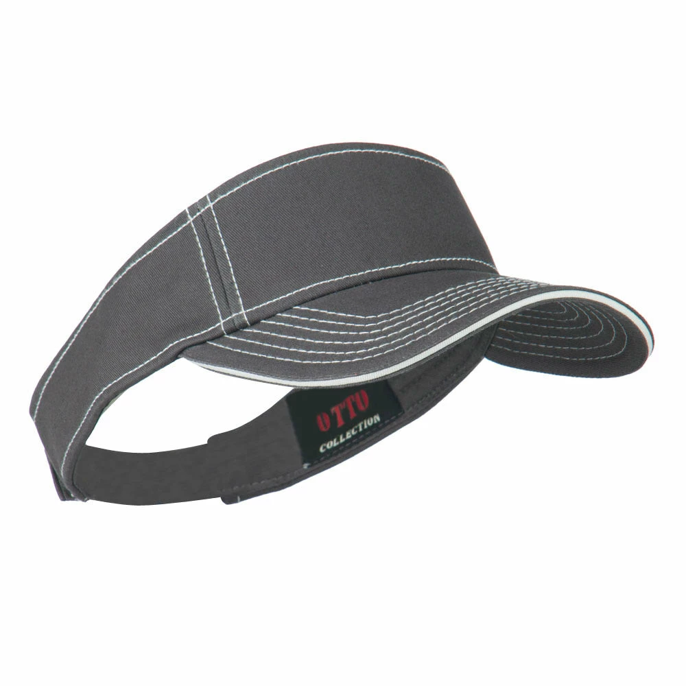 Otto Contrast Stitch Sandwich Visor - Image 24