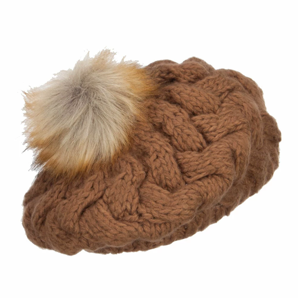 Jeanne Simmons Faux Fur Pom Knit Beret - Image 18
