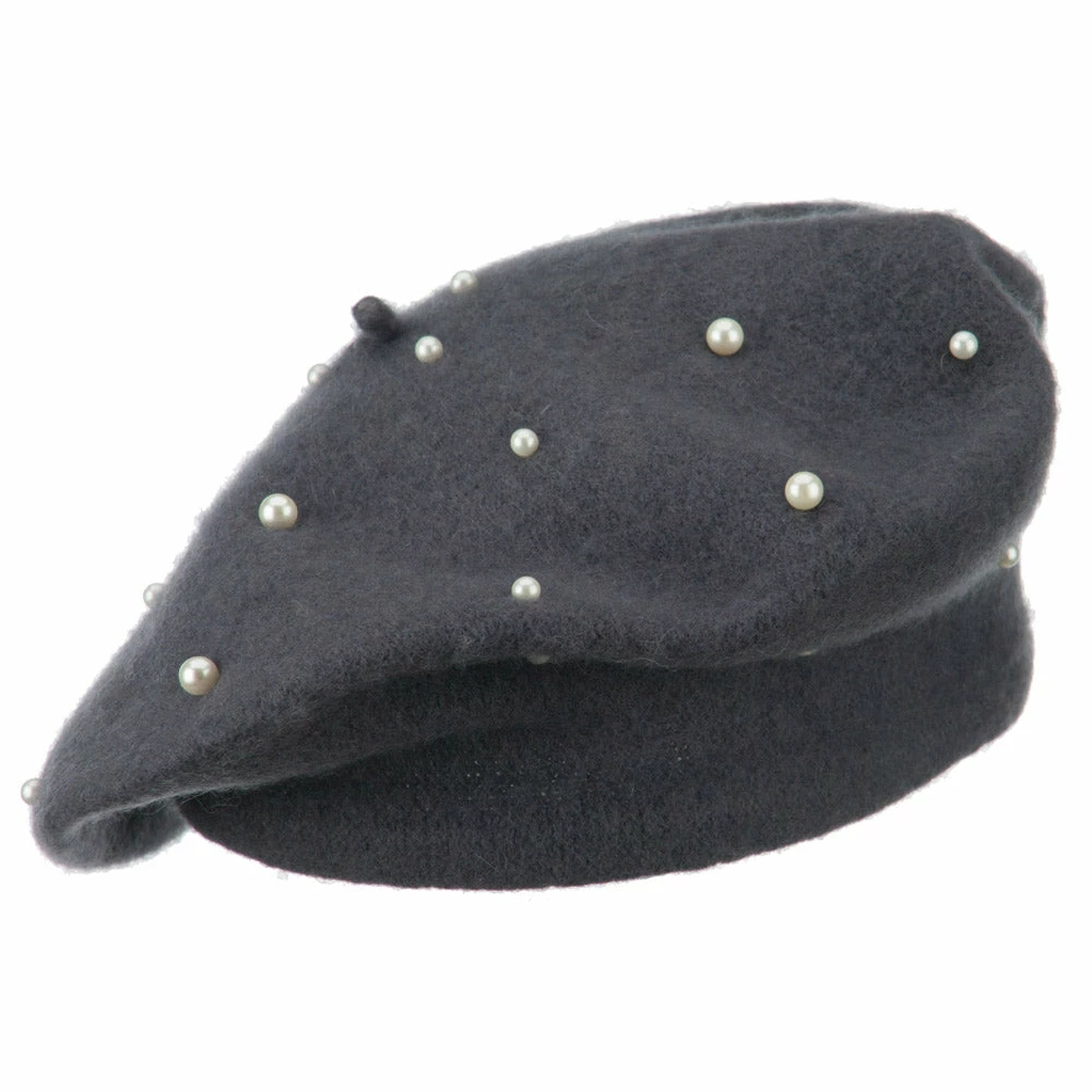Jeanne Simmons Women's Fake Pearl Accents Beret - Image 3