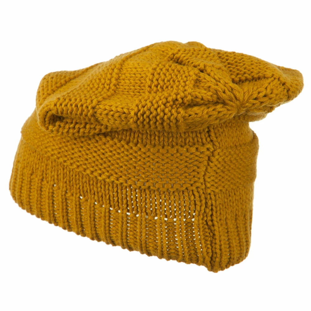 Hatiya Flower Knit Long Beanie - Image 8