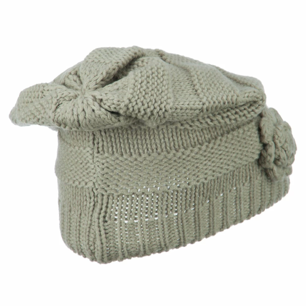 Hatiya Flower Knit Long Beanie - Image 12