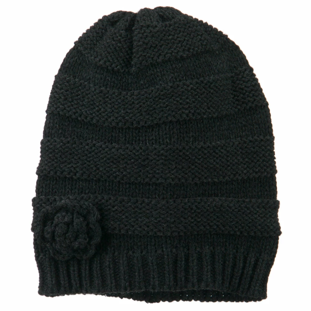Hatiya Flower Knit Long Beanie - Image 20