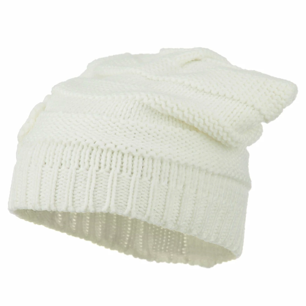 Hatiya Flower Knit Long Beanie - Image 24