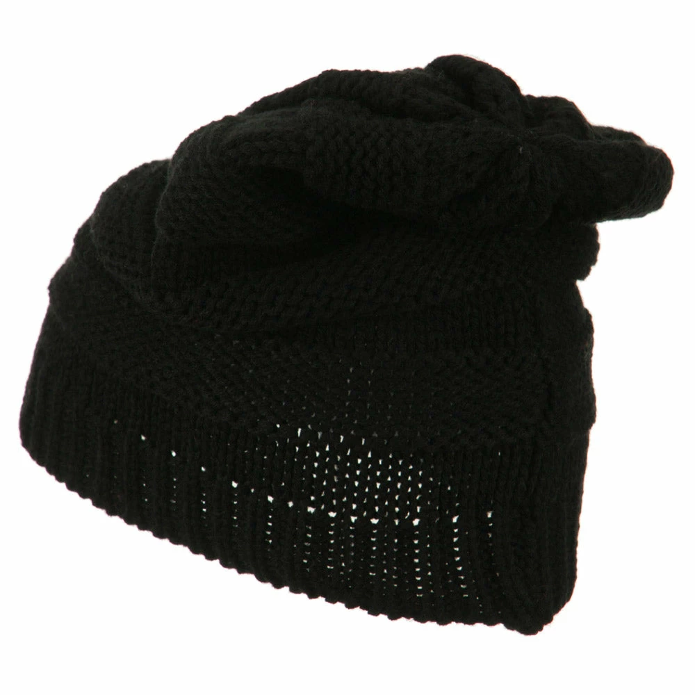 Hatiya Flower Knit Long Beanie - Image 27