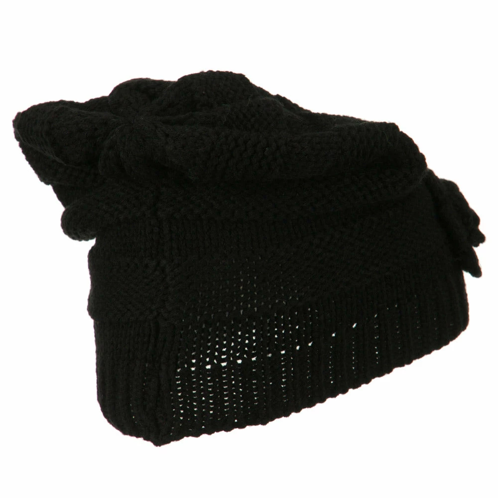 Hatiya Flower Knit Long Beanie - Image 28