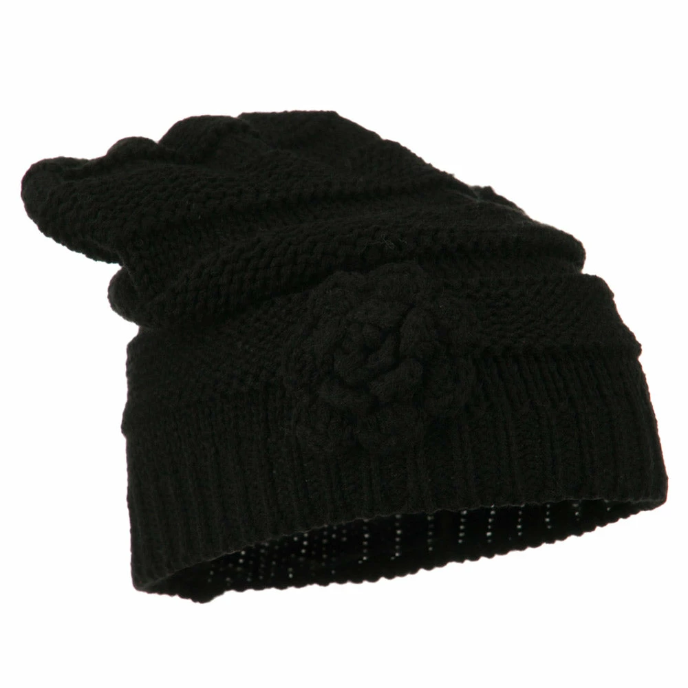 Hatiya Flower Knit Long Beanie - Image 29