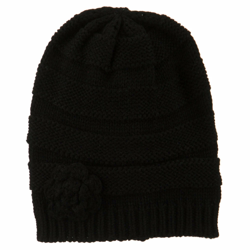 Hatiya Flower Knit Long Beanie - Image 30