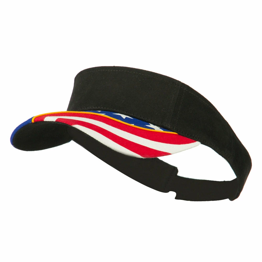 Flag Design Cotton Twill Visor - Image 6