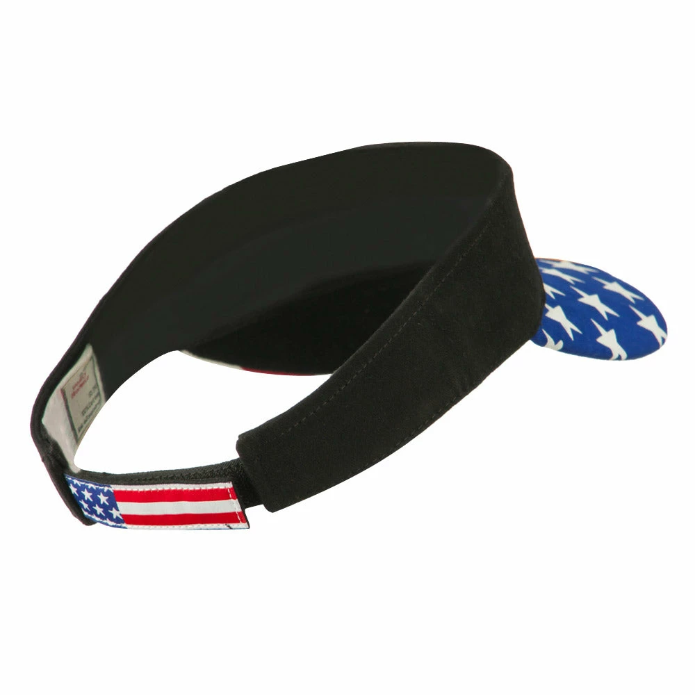 Flag Design Cotton Twill Visor - Image 8