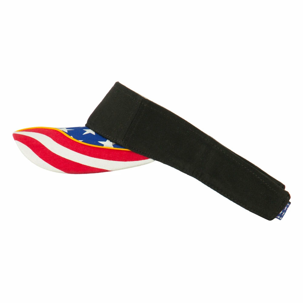 Flag Design Cotton Twill Visor - Image 10