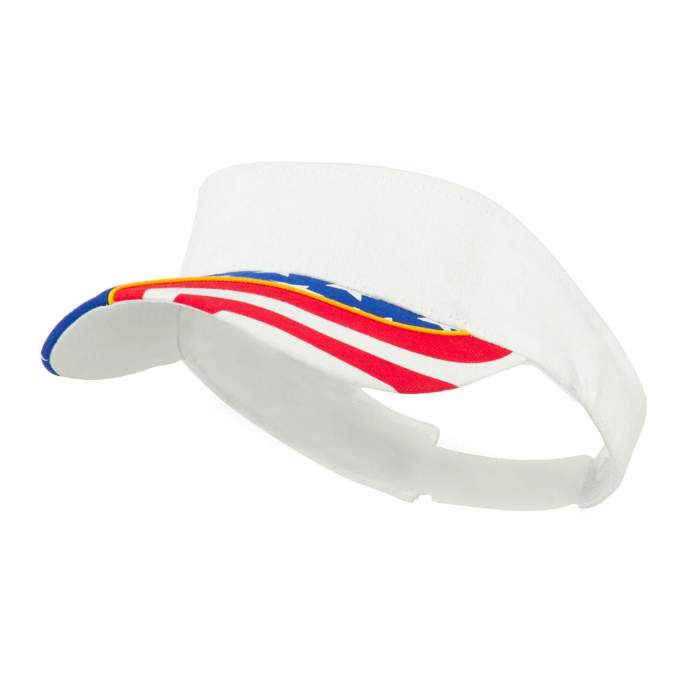 Flag Design Cotton Twill Visor