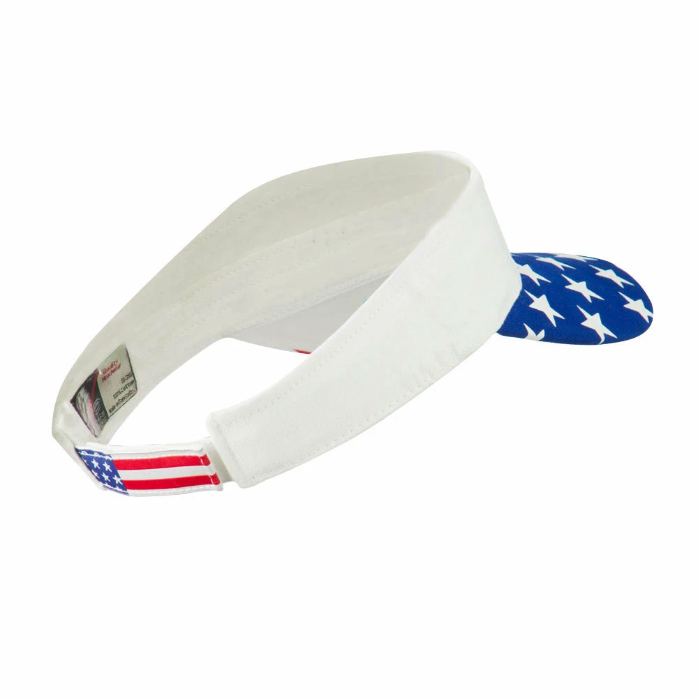 Flag Design Cotton Twill Visor - Image 3