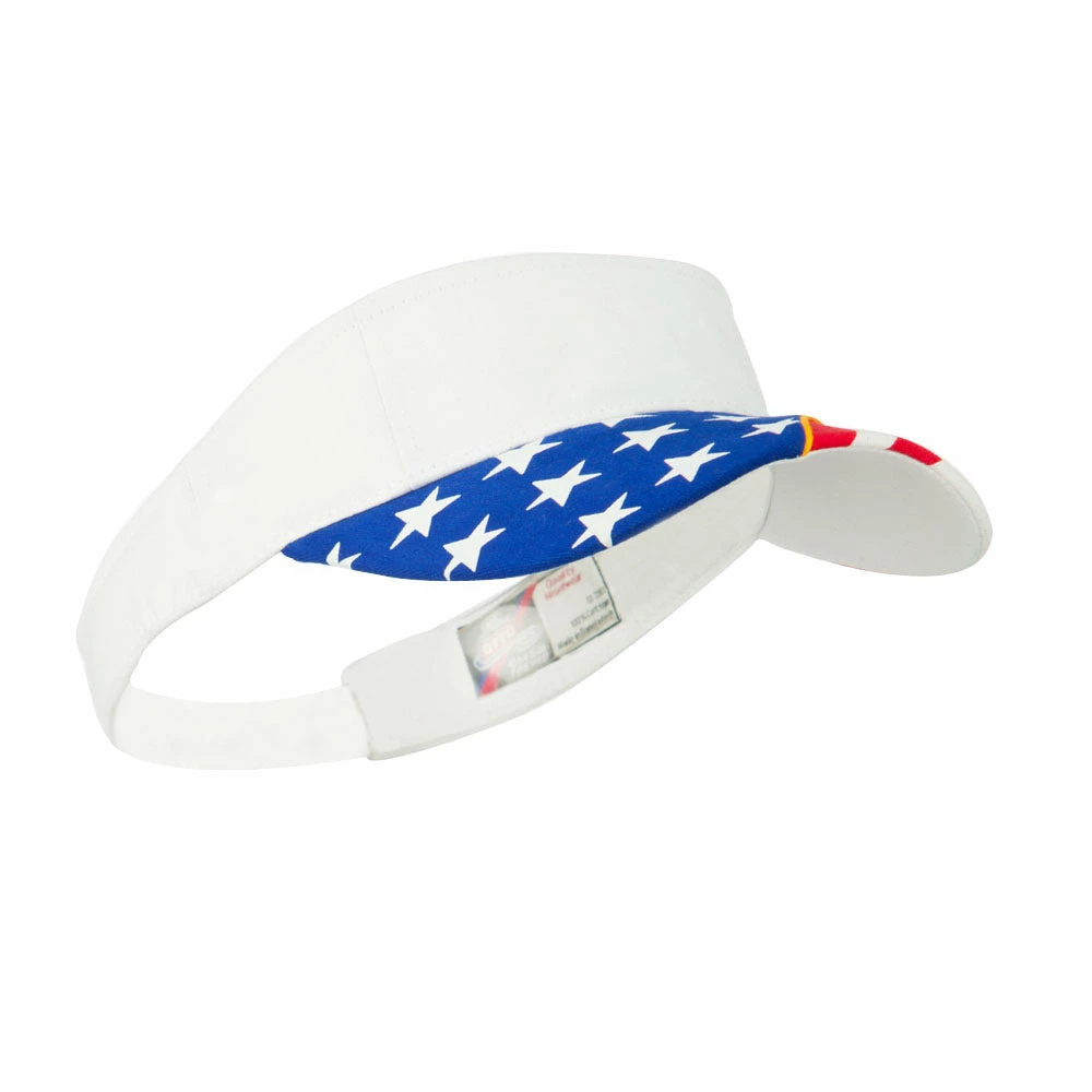 Flag Design Cotton Twill Visor - Image 4